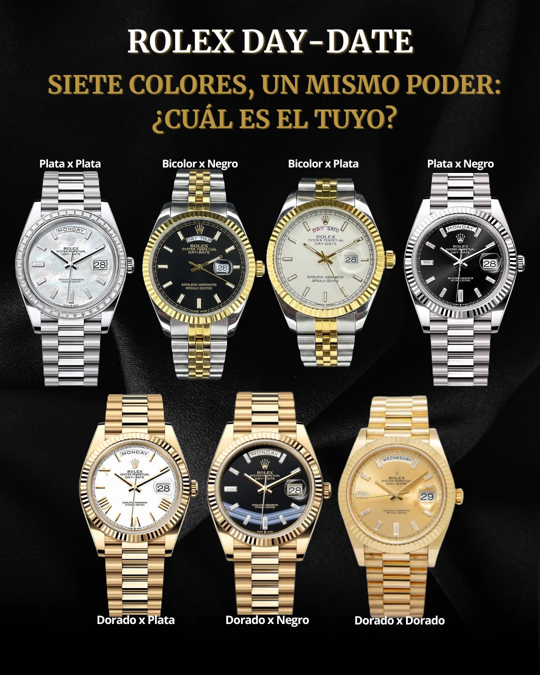 Rolex Day-Date™️1.1 | Elegancia masculina, presencia imponente y estilo